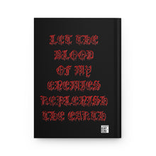 Load image into Gallery viewer, Santa Muerte  Hardcover Journal — 'Let the Blood of My Enemies Replenish the Earth'
